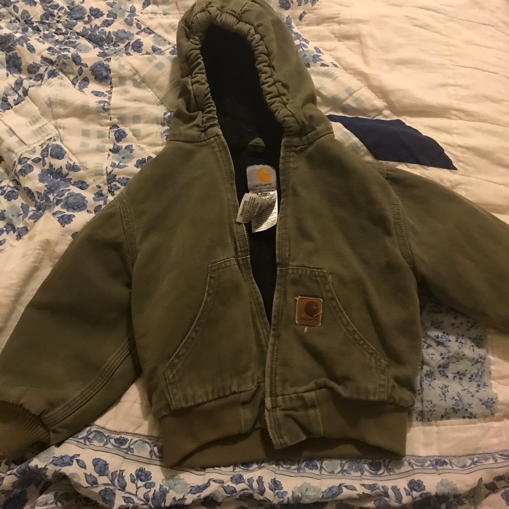 Carhartt 4T olive green jacket